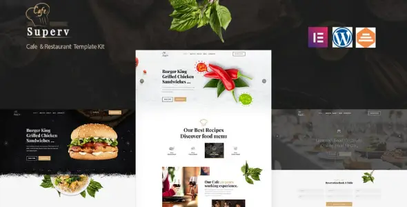 Superv Cafe – Restaurant Elementor Template Kit